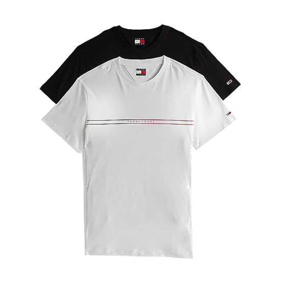 Tommy Hilfiger Ανδρική κοντομάνικη μπλούζα Logo Slim T-Shirts 2-Pack